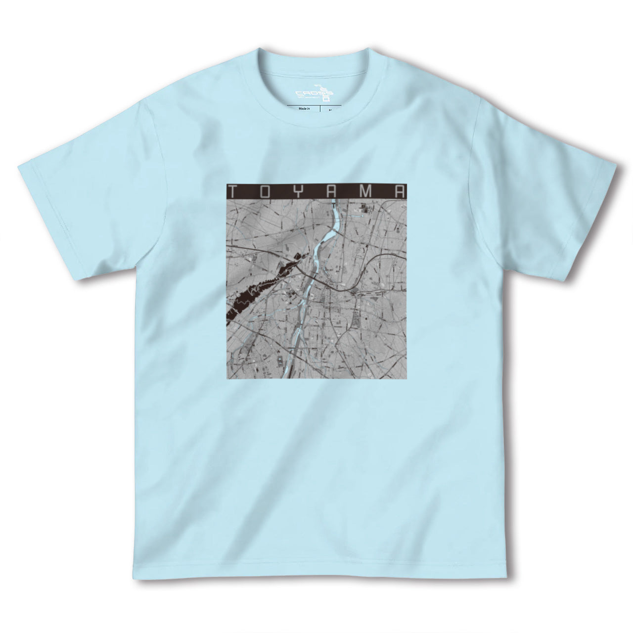 【富山(富山県)】地図柄ヘビーウェイトTシャツ