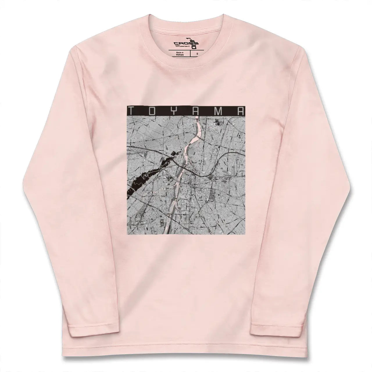 【富山(富山県)】地図柄ロングスリーブTシャツ