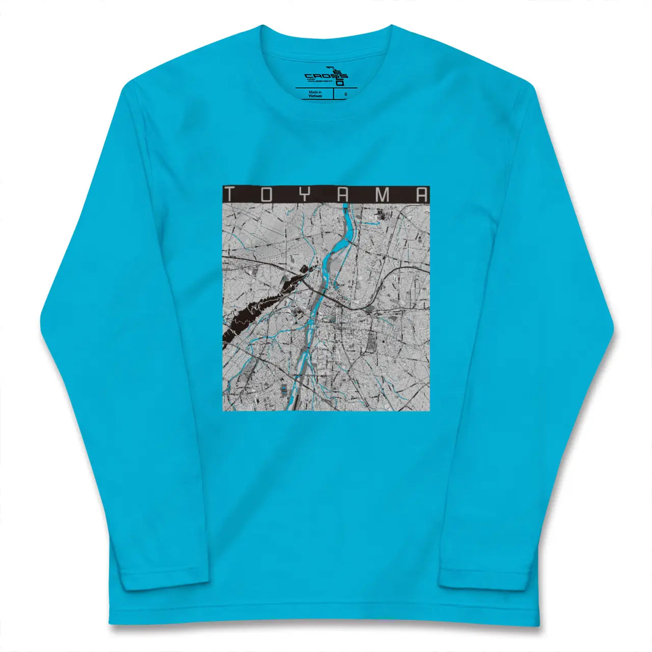 【富山(富山県)】地図柄ロングスリーブTシャツ