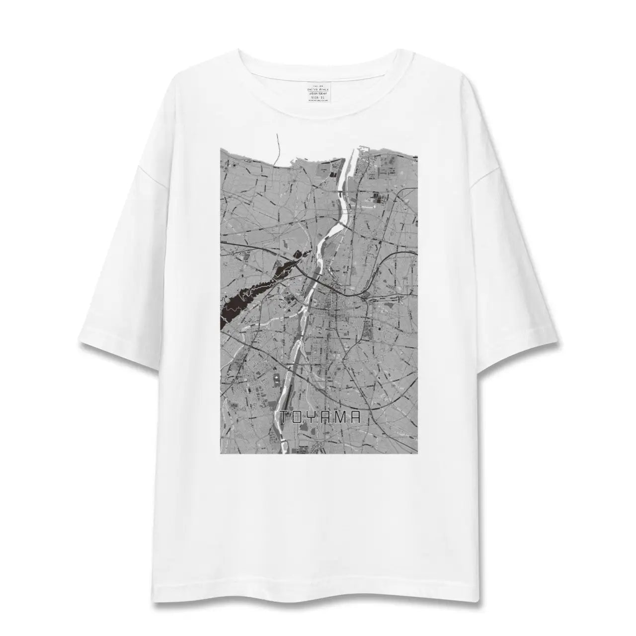 【富山(富山県)】地図柄ビッグシルエットTシャツ
