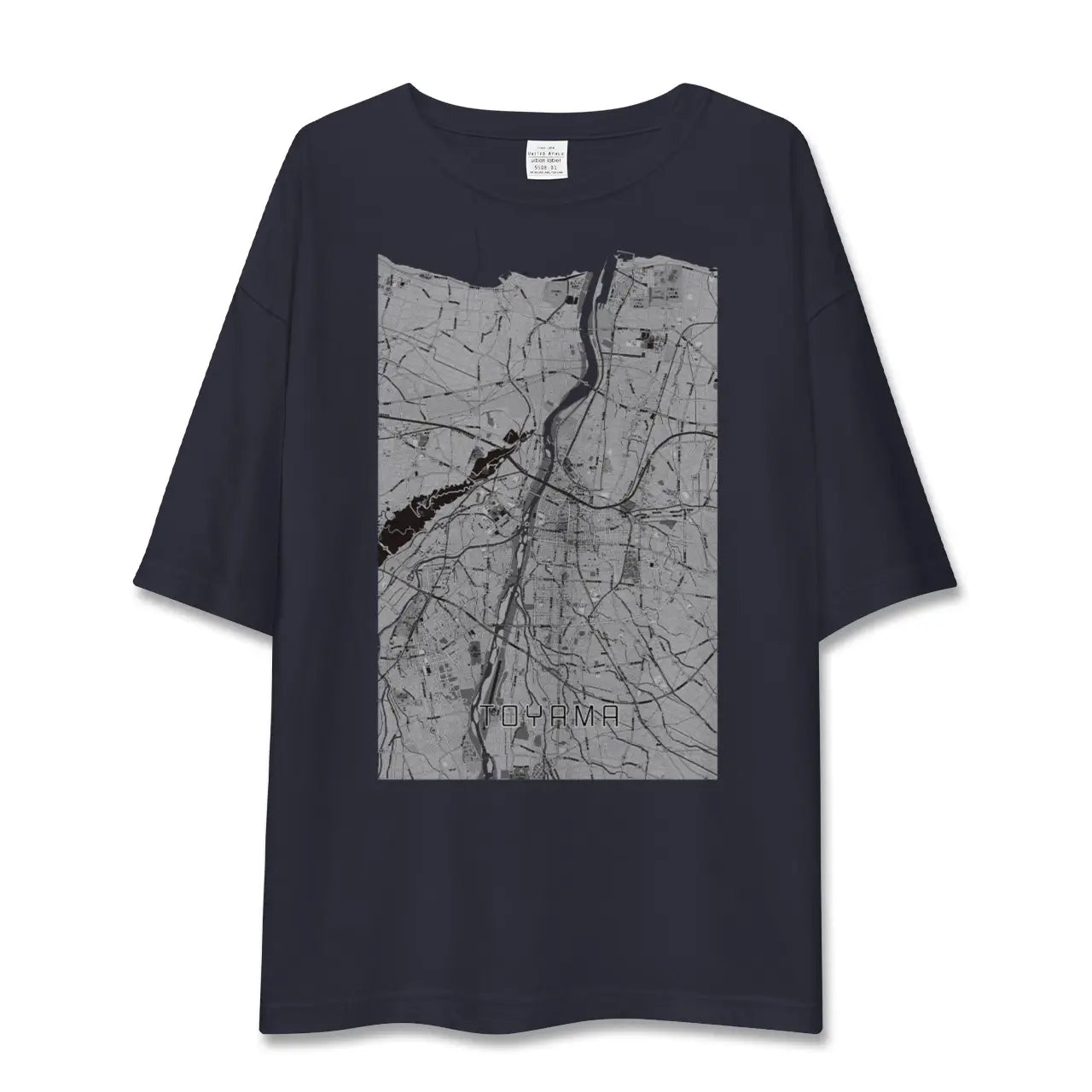 【富山(富山県)】地図柄ビッグシルエットTシャツ
