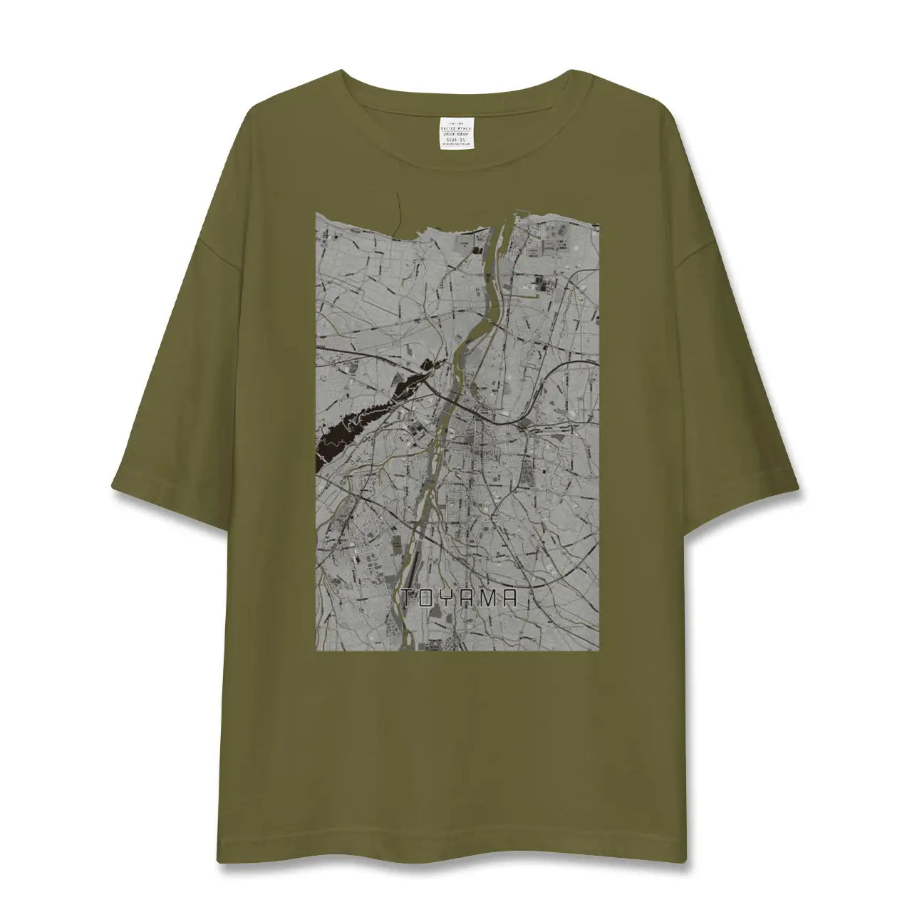 【富山(富山県)】地図柄ビッグシルエットTシャツ