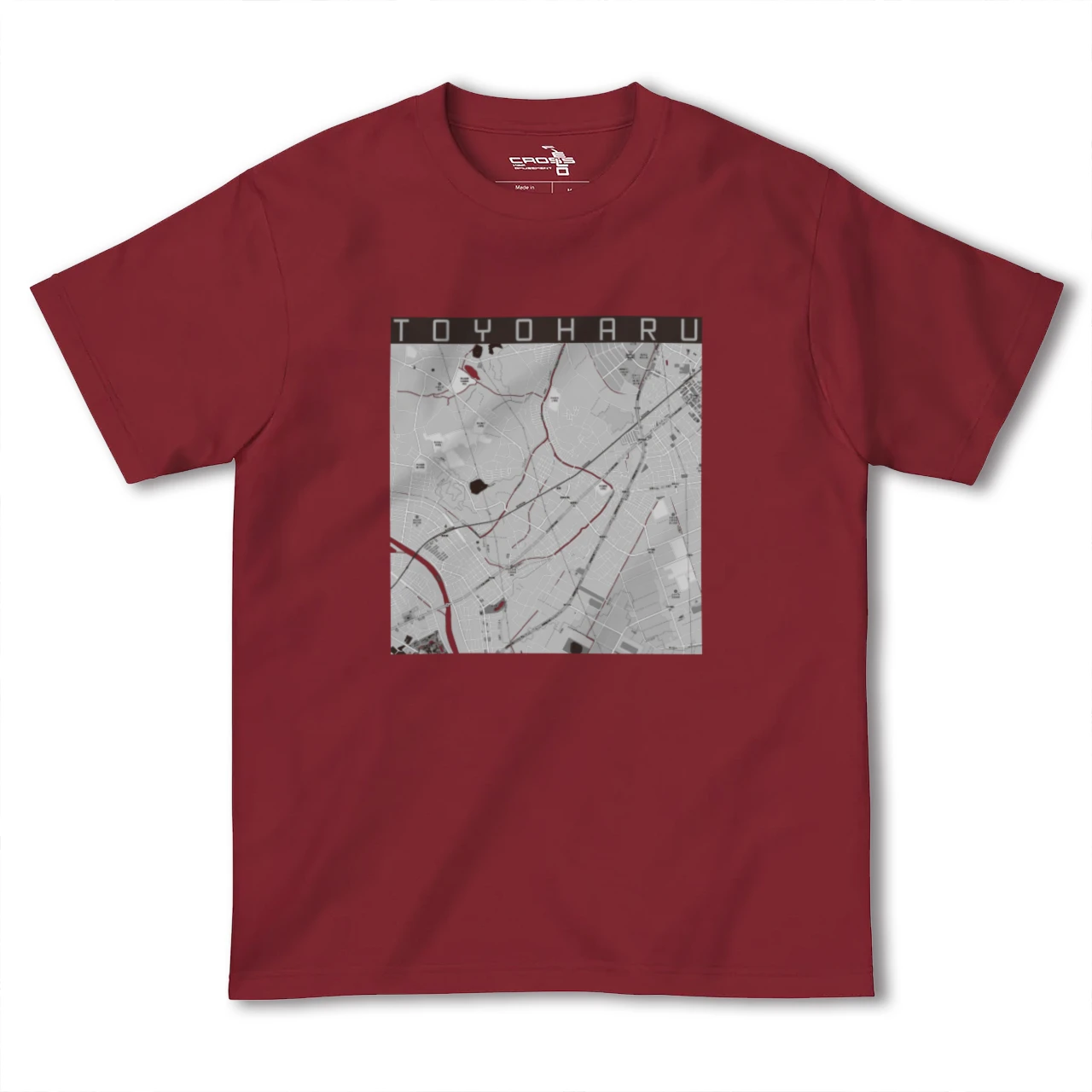 【豊春(埼玉県)】地図柄ヘビーウェイトTシャツ