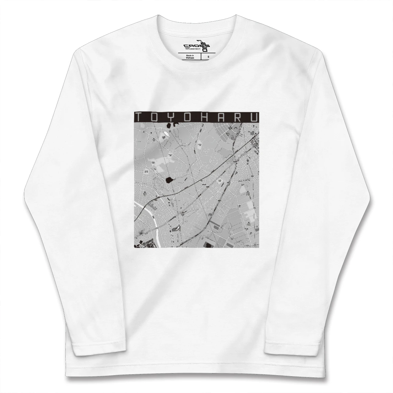【豊春(埼玉県)】地図柄ロングスリーブTシャツ