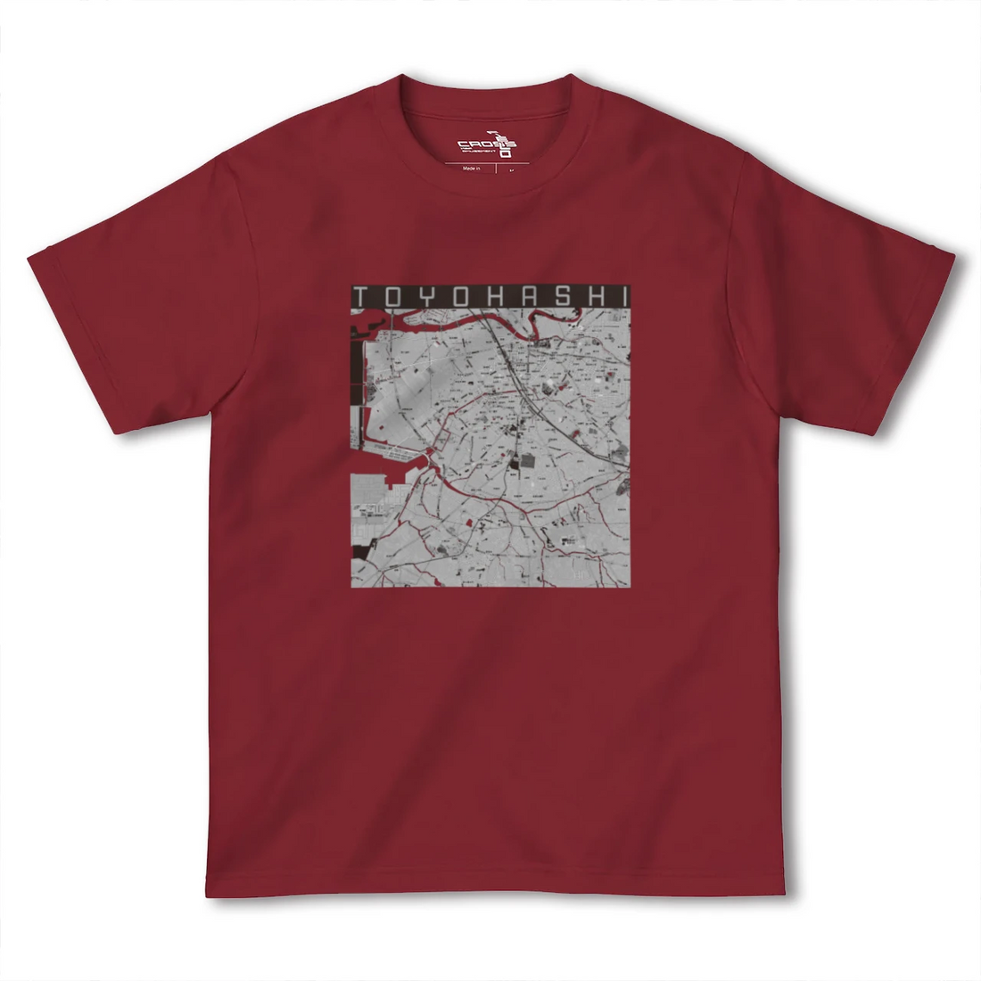 【豊橋(愛知県)】地図柄ヘビーウェイトTシャツ
