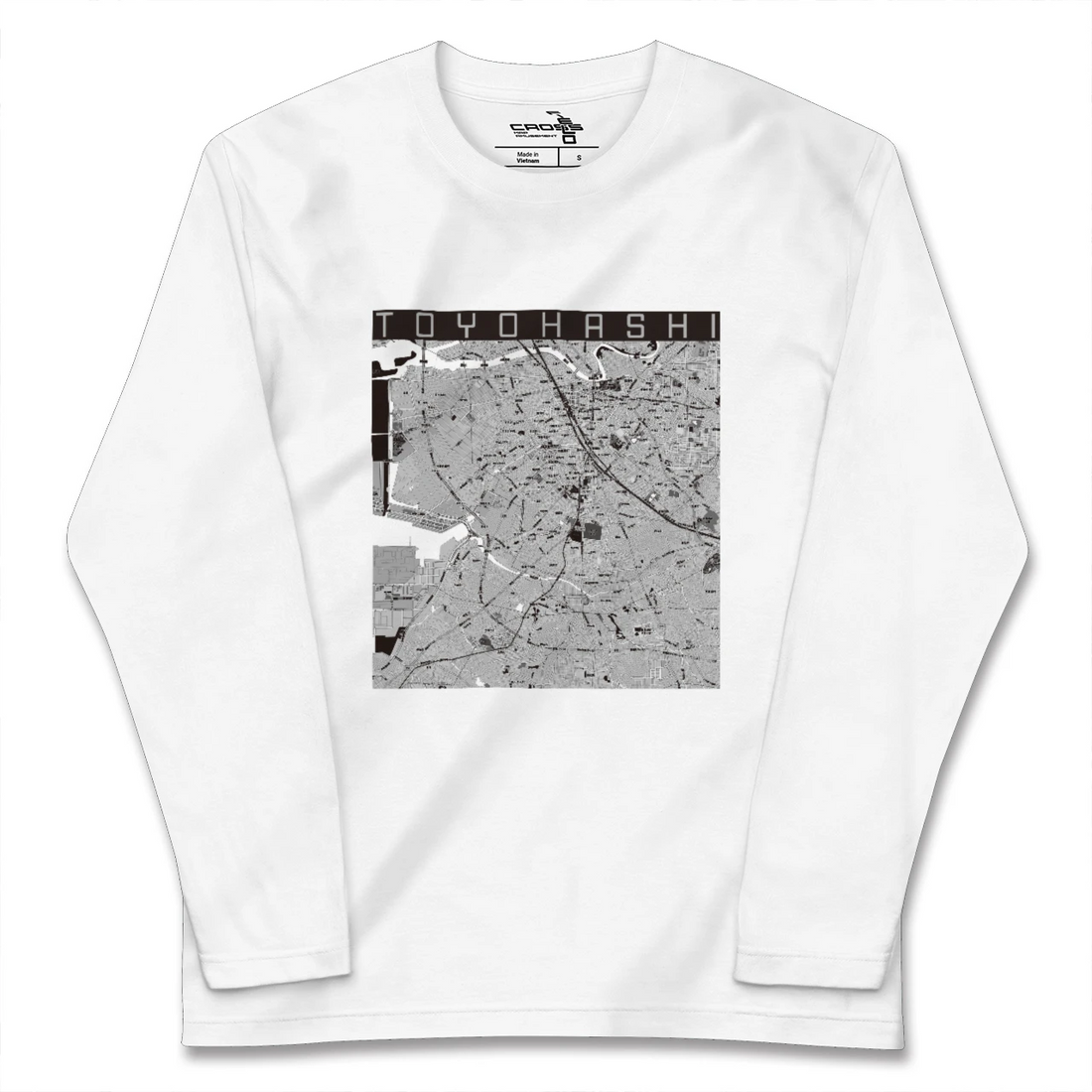 【豊橋(愛知県)】地図柄ロングスリーブTシャツ