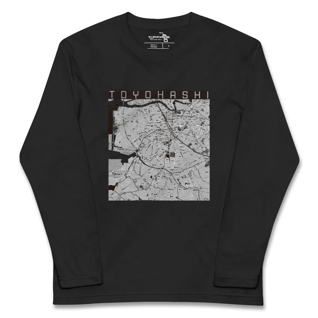 【豊橋(愛知県)】地図柄ロングスリーブTシャツ