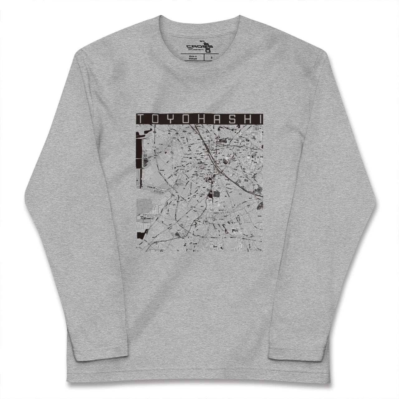 【豊橋(愛知県)】地図柄ロングスリーブTシャツ