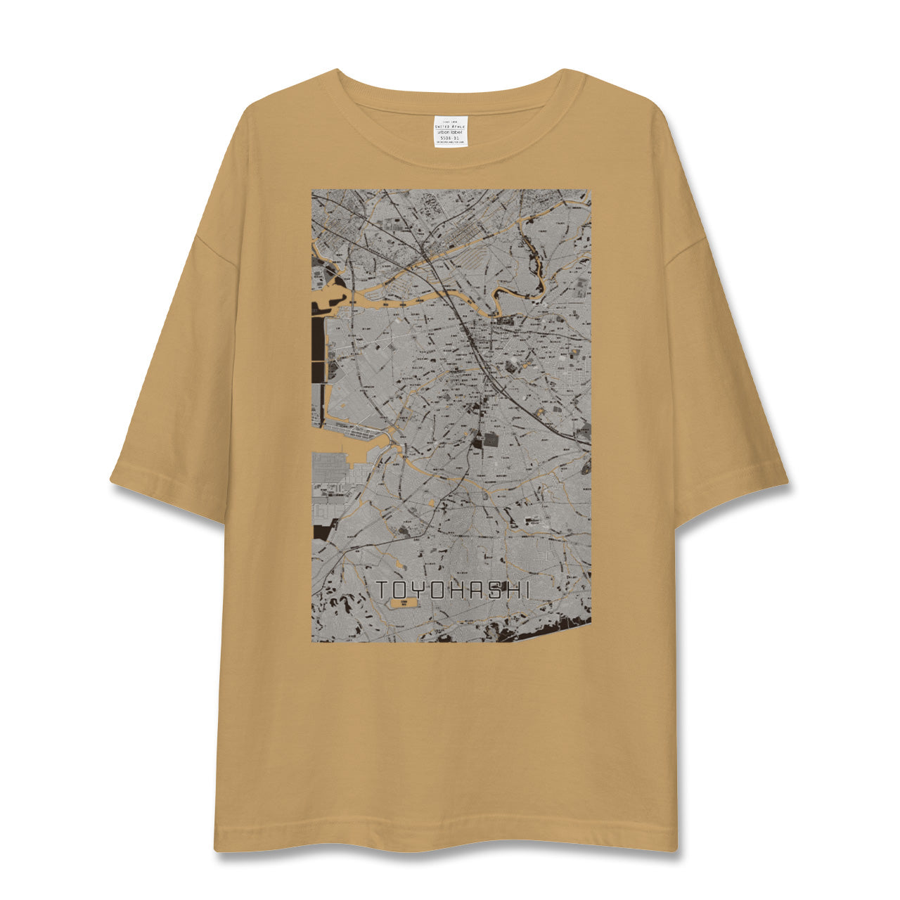 【豊橋(愛知県)】地図柄ビッグシルエットTシャツ