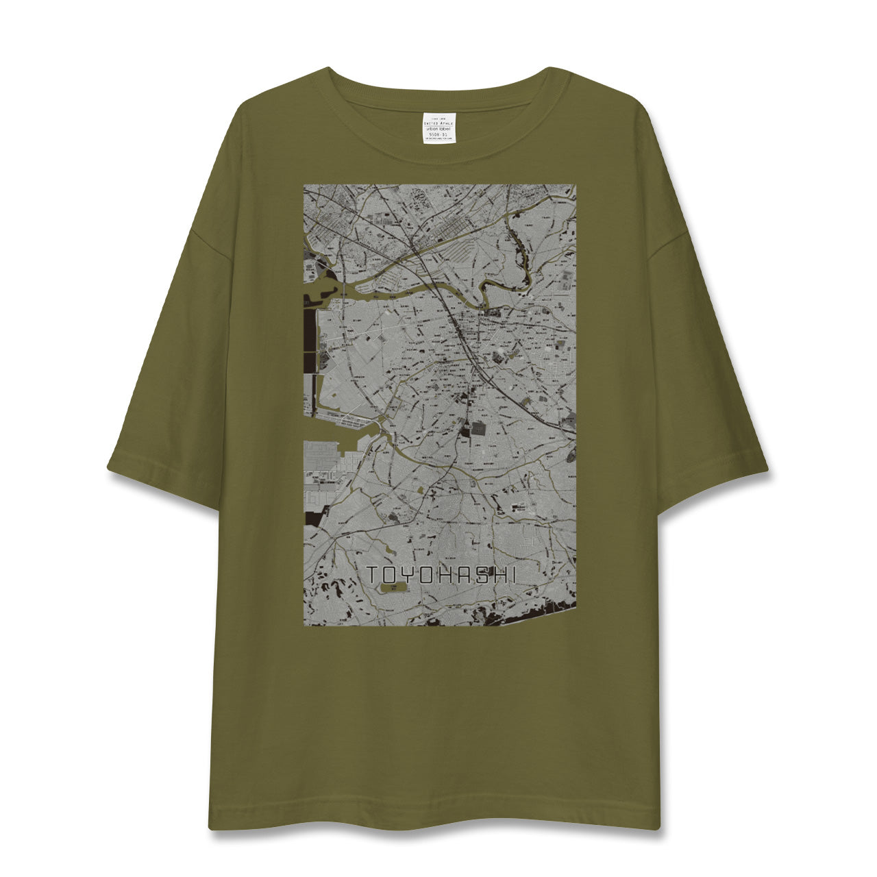 【豊橋(愛知県)】地図柄ビッグシルエットTシャツ