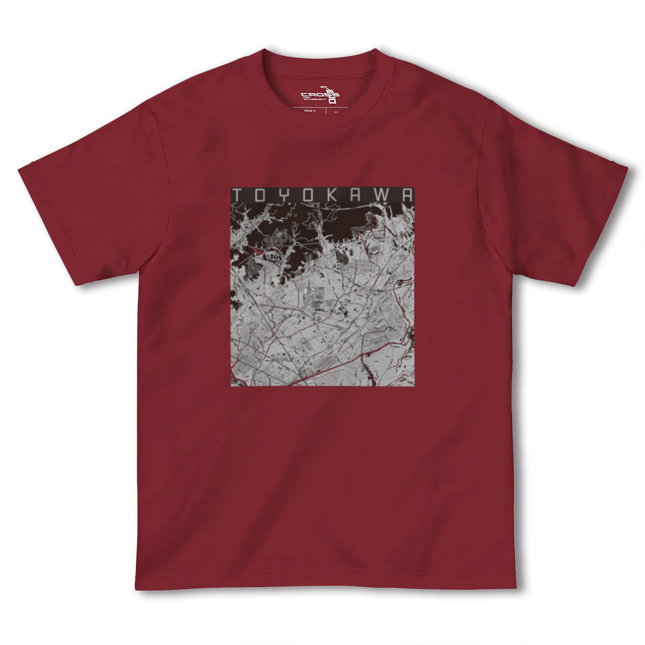 【豊川(愛知県)】地図柄ヘビーウェイトTシャツ