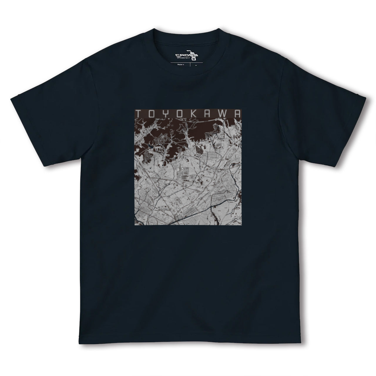 【豊川(愛知県)】地図柄ヘビーウェイトTシャツ
