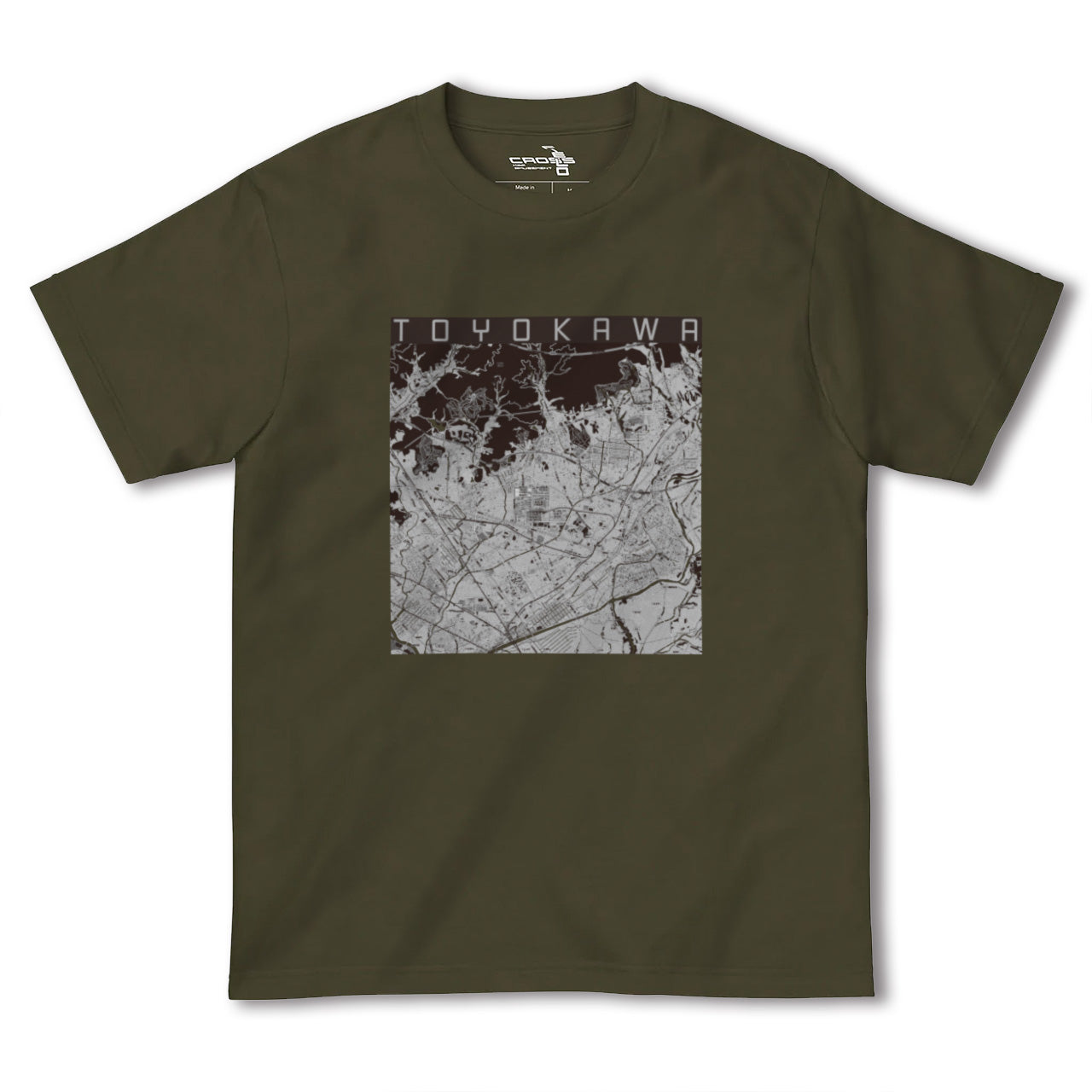 【豊川(愛知県)】地図柄ヘビーウェイトTシャツ