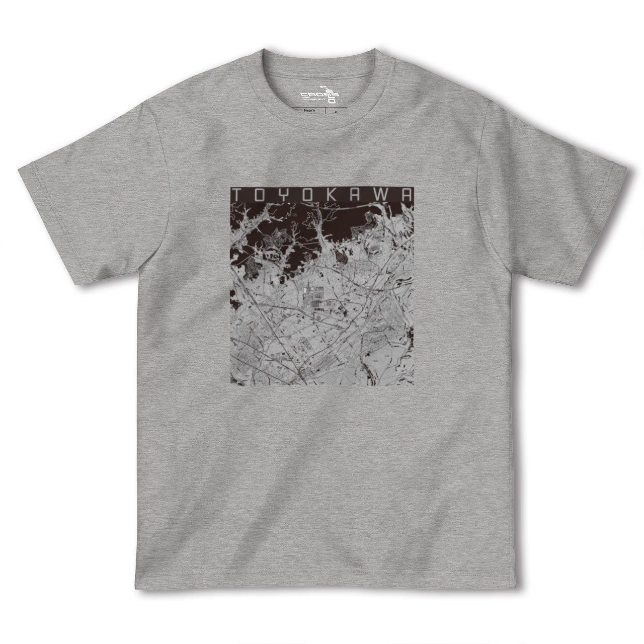 【豊川(愛知県)】地図柄ヘビーウェイトTシャツ