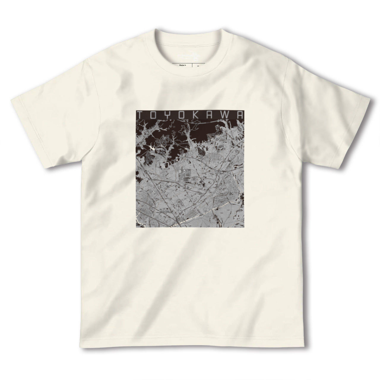 【豊川(愛知県)】地図柄ヘビーウェイトTシャツ