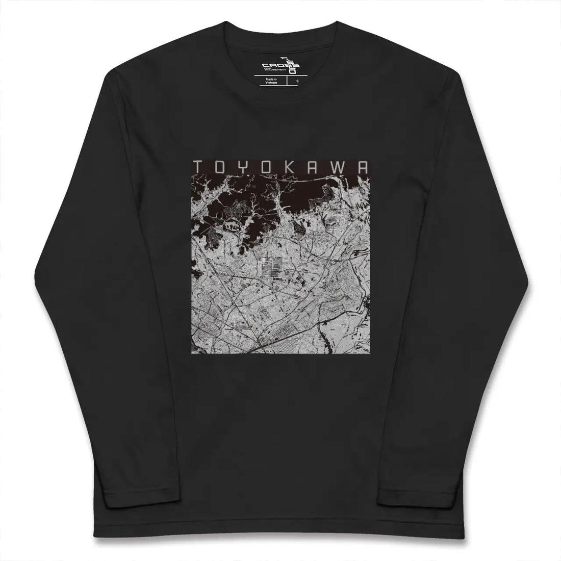 【豊川(愛知県)】地図柄ロングスリーブTシャツ