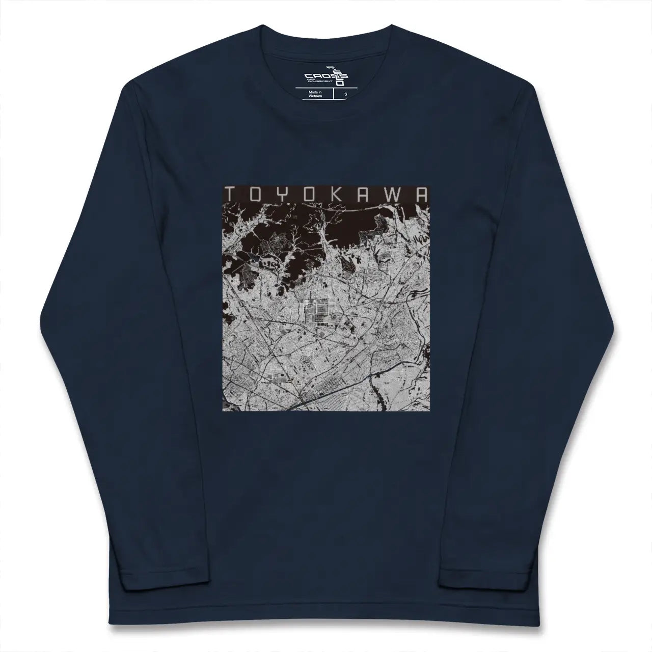 【豊川(愛知県)】地図柄ロングスリーブTシャツ