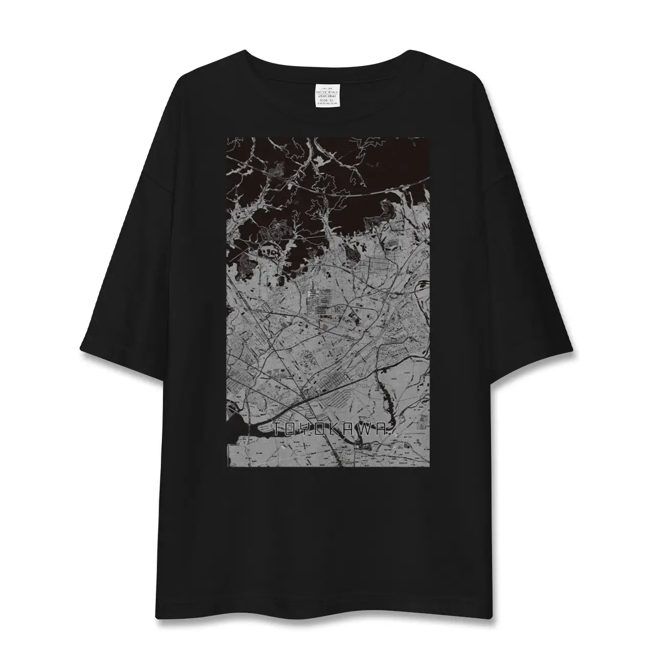 【豊川(愛知県)】地図柄ビッグシルエットTシャツ