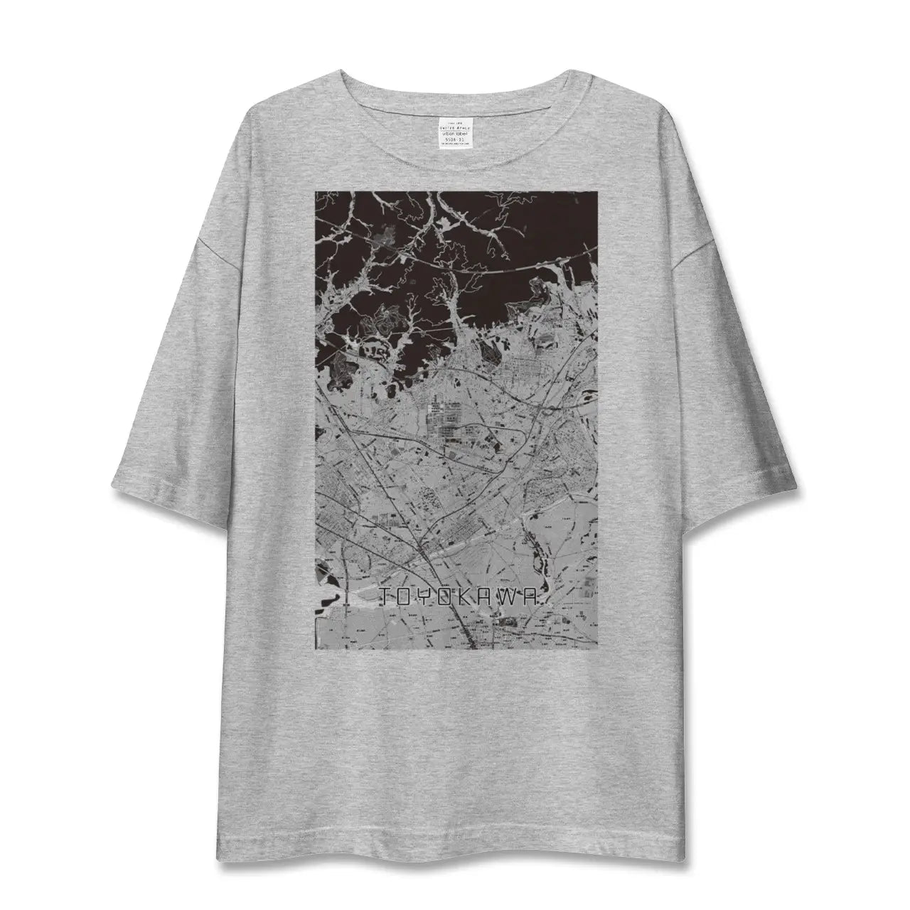 【豊川(愛知県)】地図柄ビッグシルエットTシャツ
