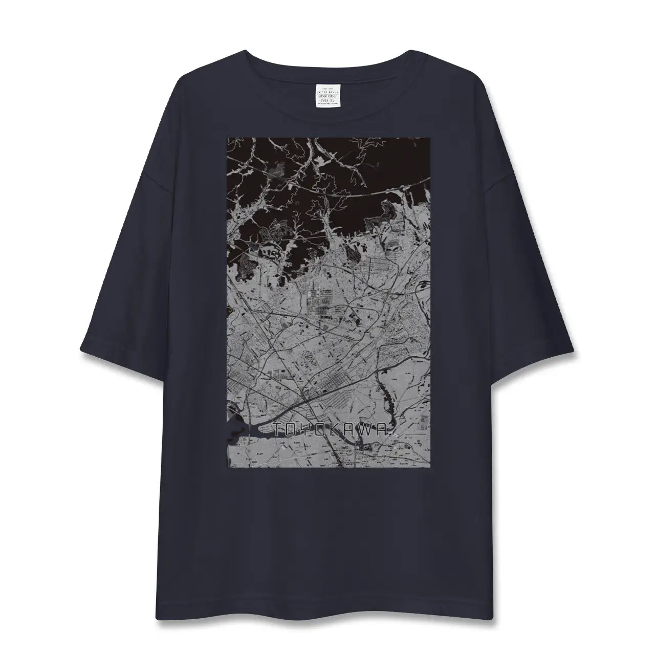 【豊川(愛知県)】地図柄ビッグシルエットTシャツ