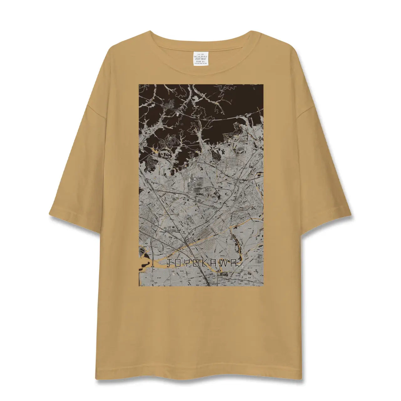 【豊川(愛知県)】地図柄ビッグシルエットTシャツ