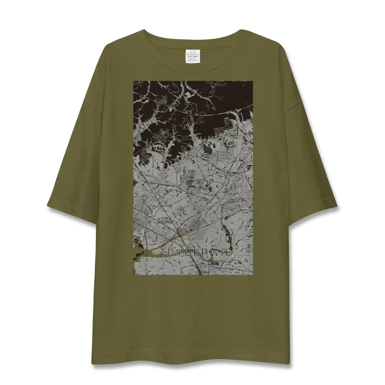 【豊川(愛知県)】地図柄ビッグシルエットTシャツ