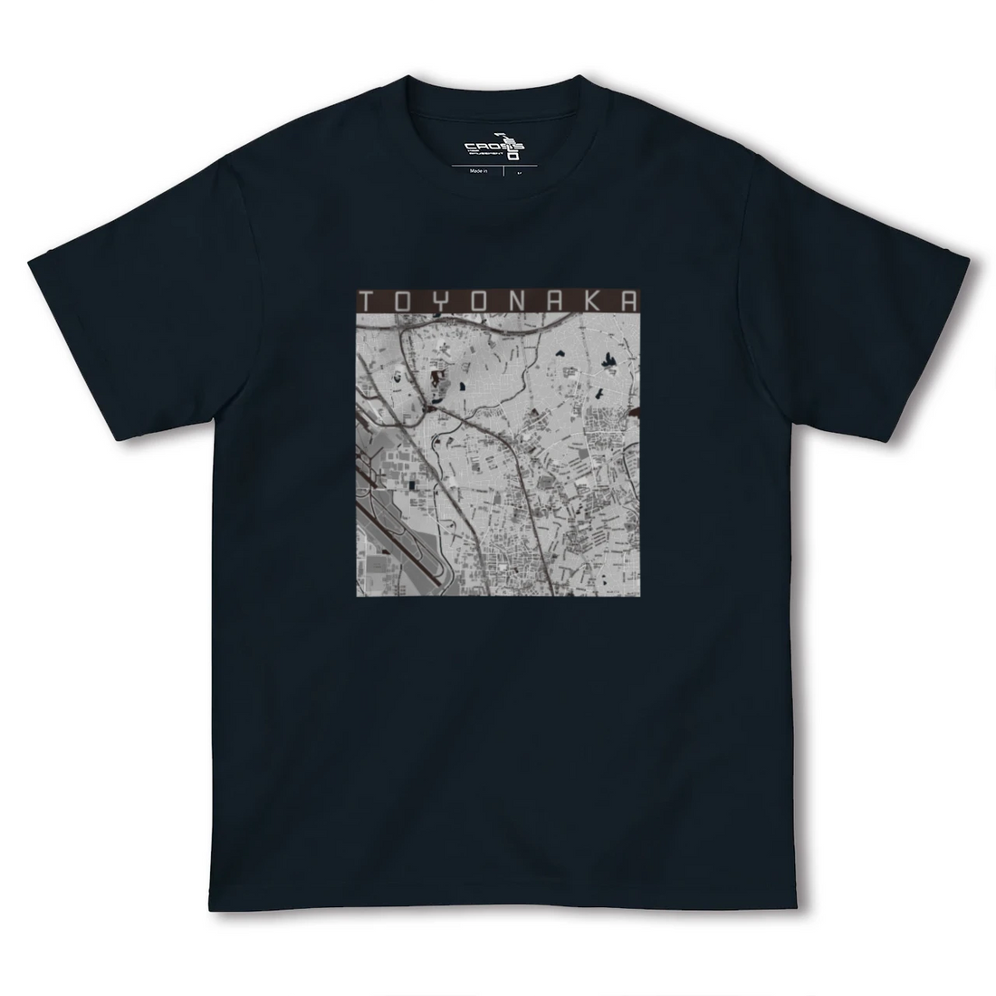 【豊中(大阪府)】地図柄ヘビーウェイトTシャツ