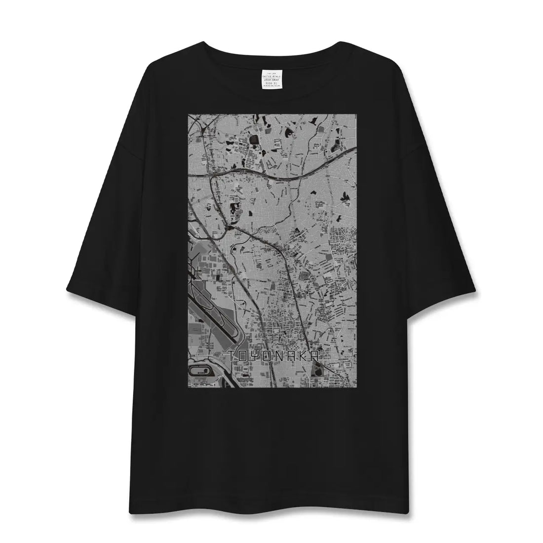 【豊中(大阪府)】地図柄ビッグシルエットTシャツ