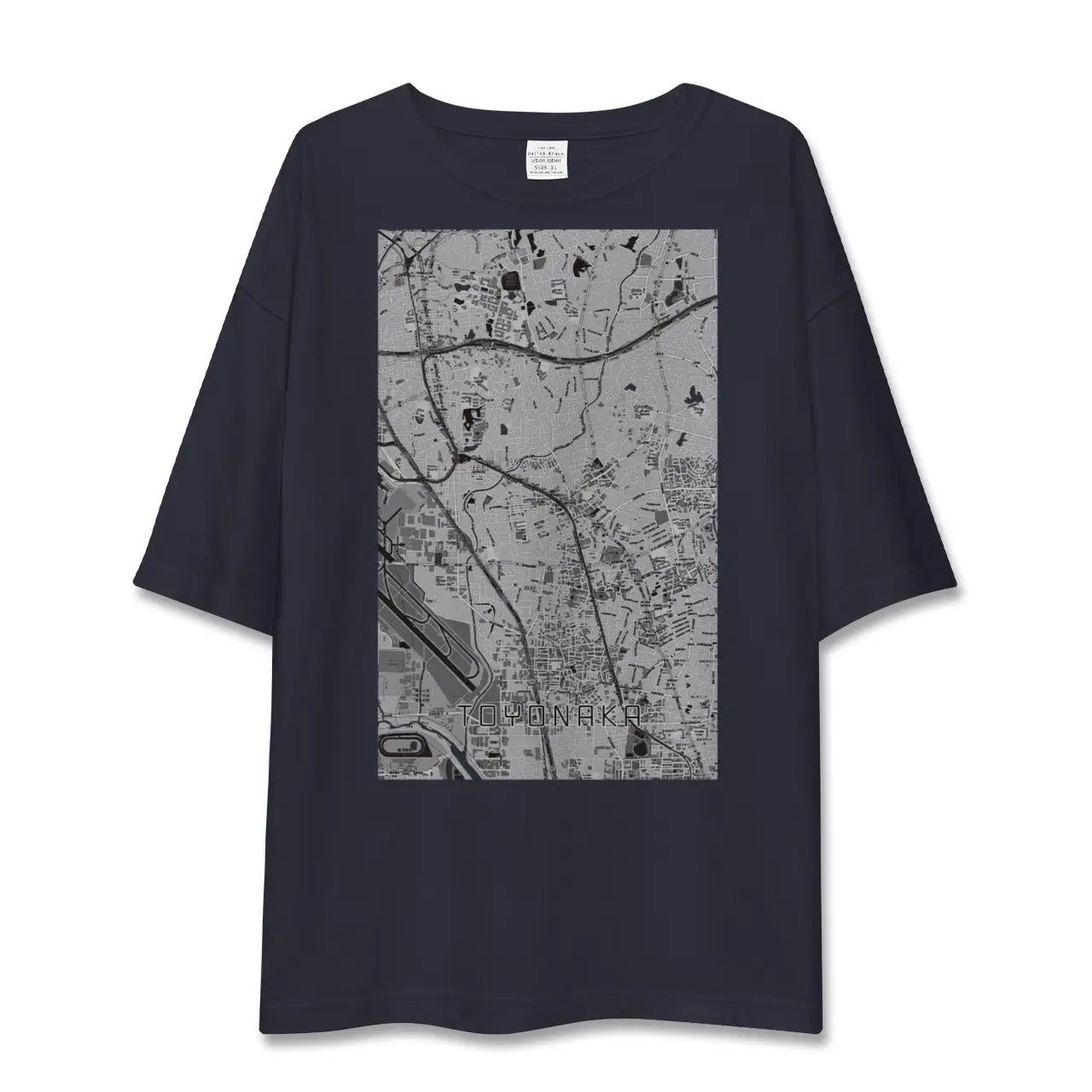【豊中(大阪府)】地図柄ビッグシルエットTシャツ