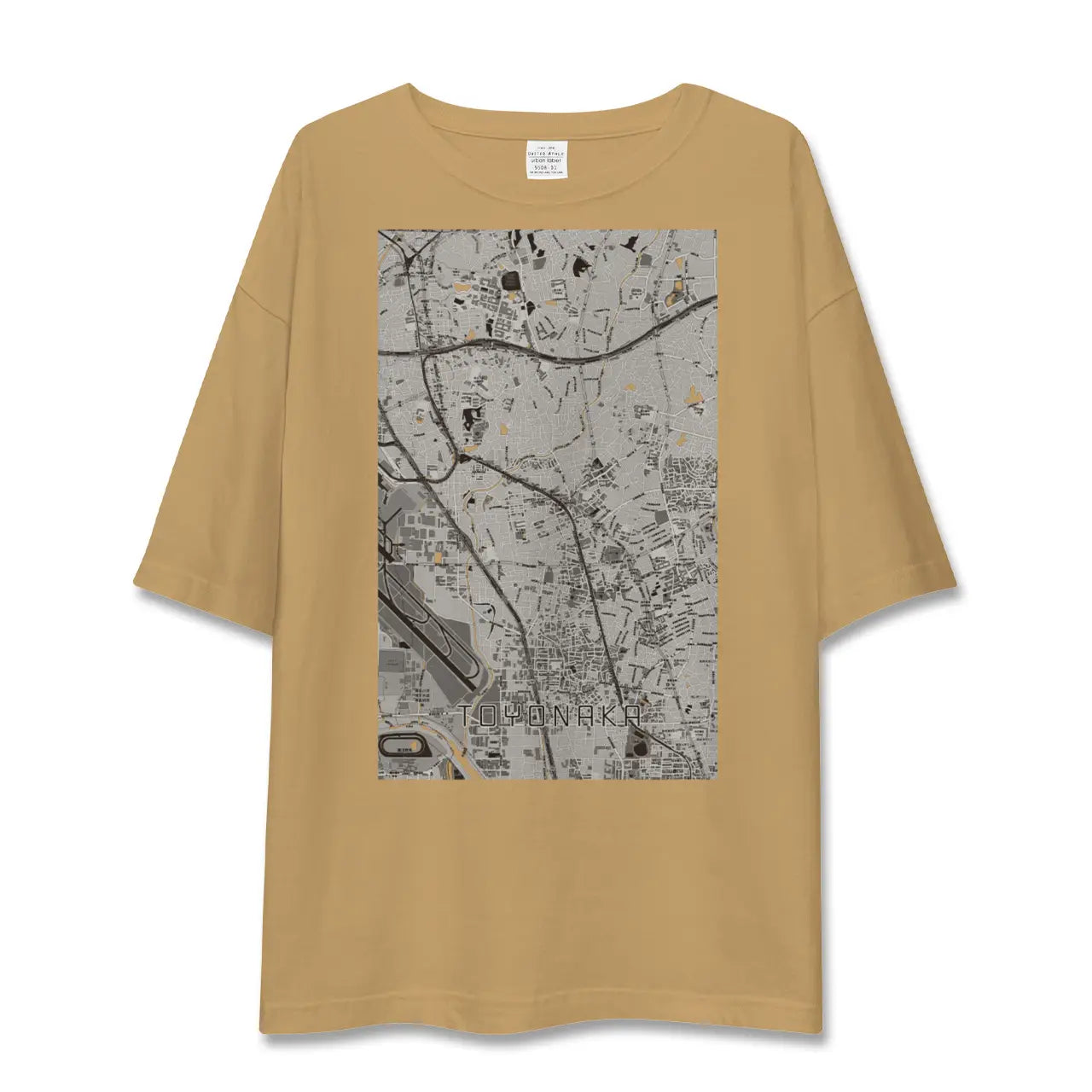 【豊中(大阪府)】地図柄ビッグシルエットTシャツ