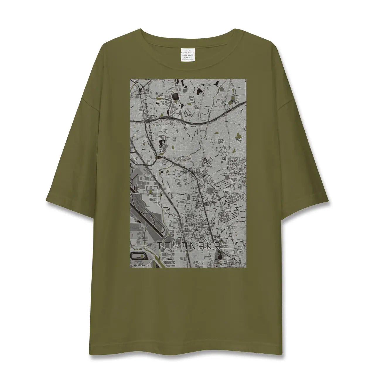 【豊中(大阪府)】地図柄ビッグシルエットTシャツ