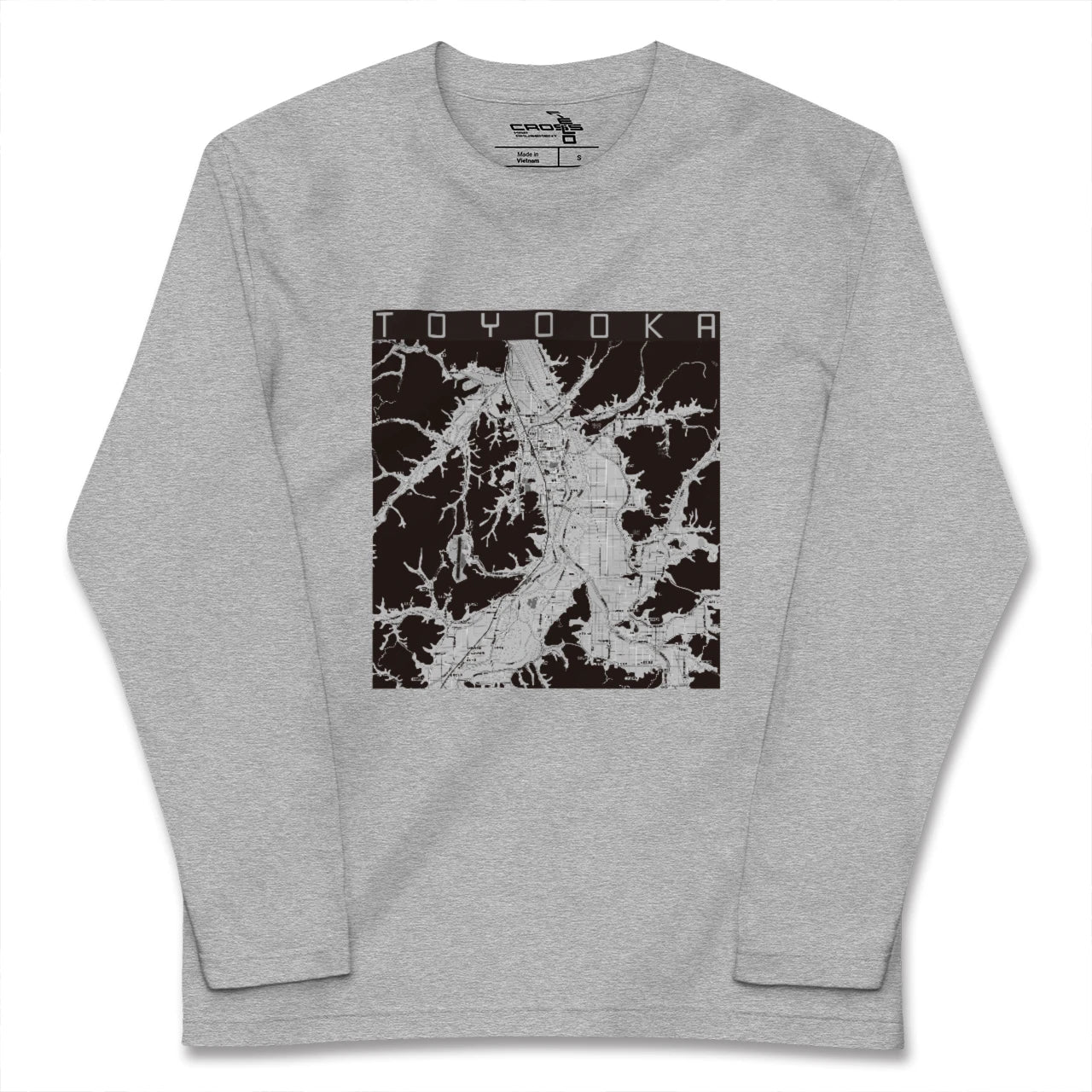 【豊岡(兵庫県)】地図柄ロングスリーブTシャツ