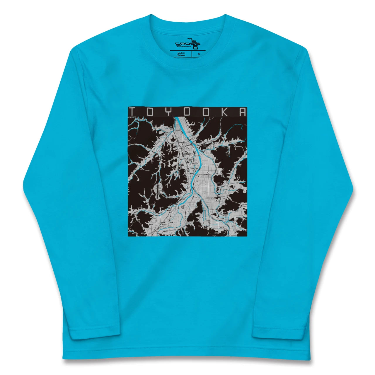【豊岡(兵庫県)】地図柄ロングスリーブTシャツ