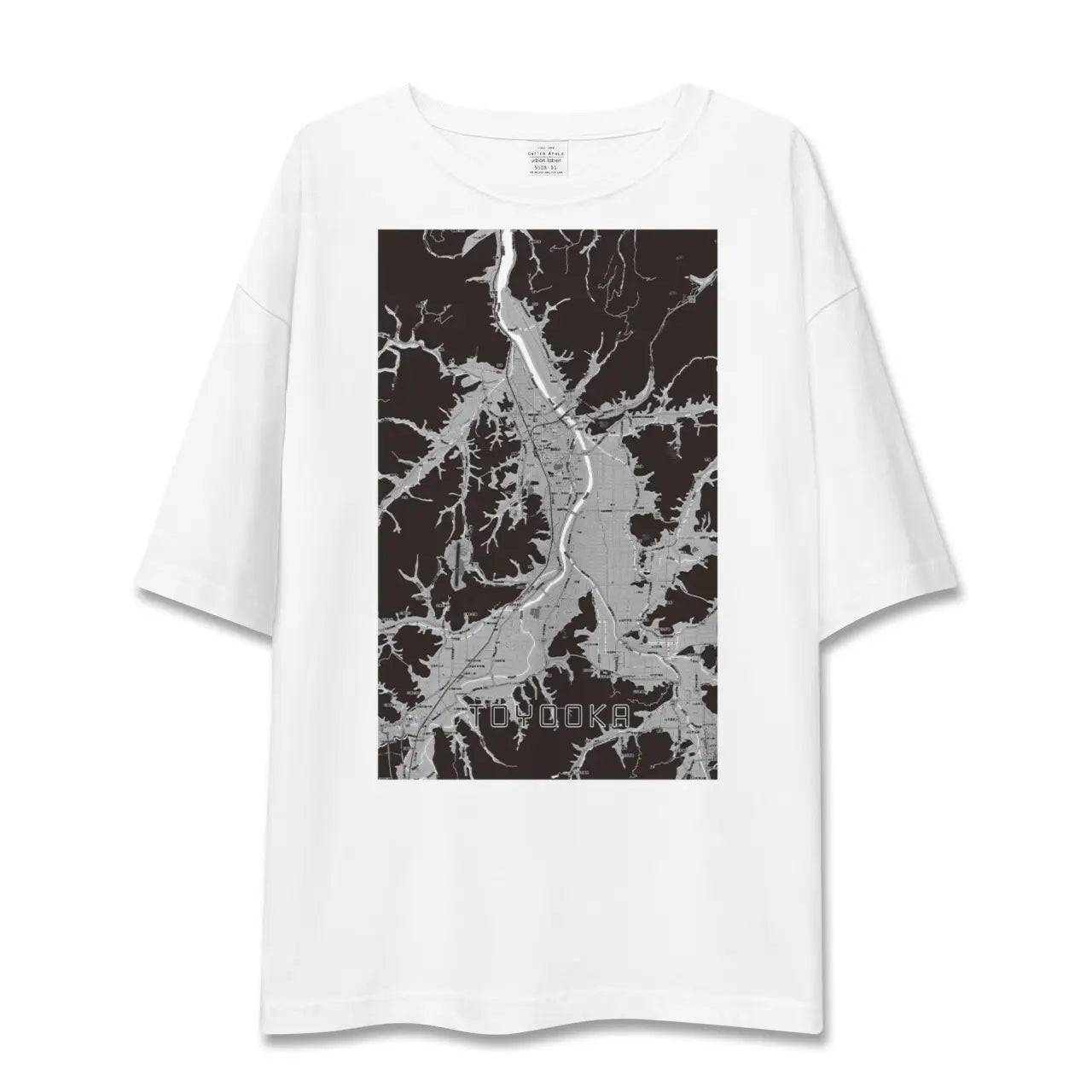 【豊岡(兵庫県)】地図柄ビッグシルエットTシャツ