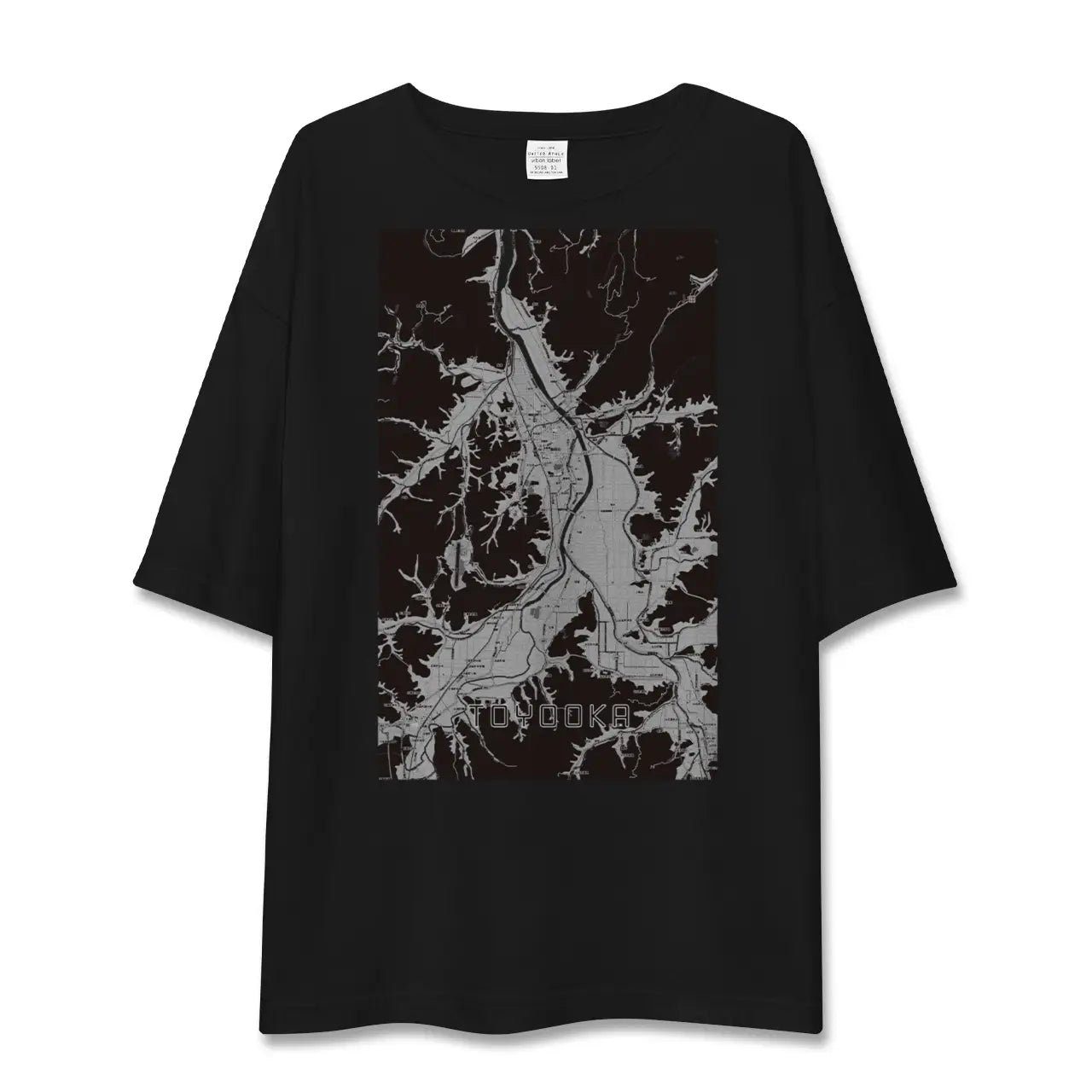 【豊岡(兵庫県)】地図柄ビッグシルエットTシャツ