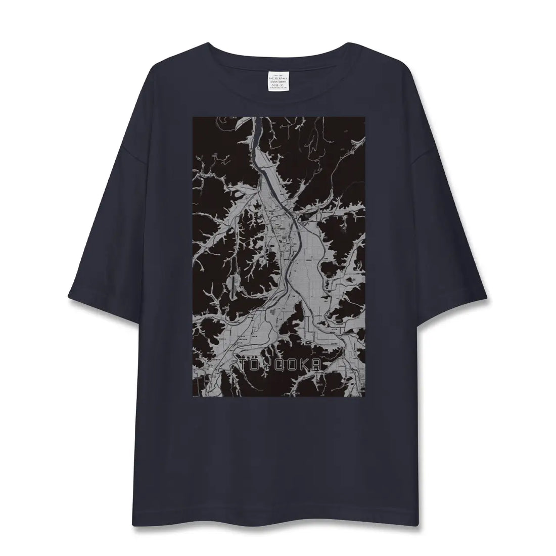 【豊岡(兵庫県)】地図柄ビッグシルエットTシャツ
