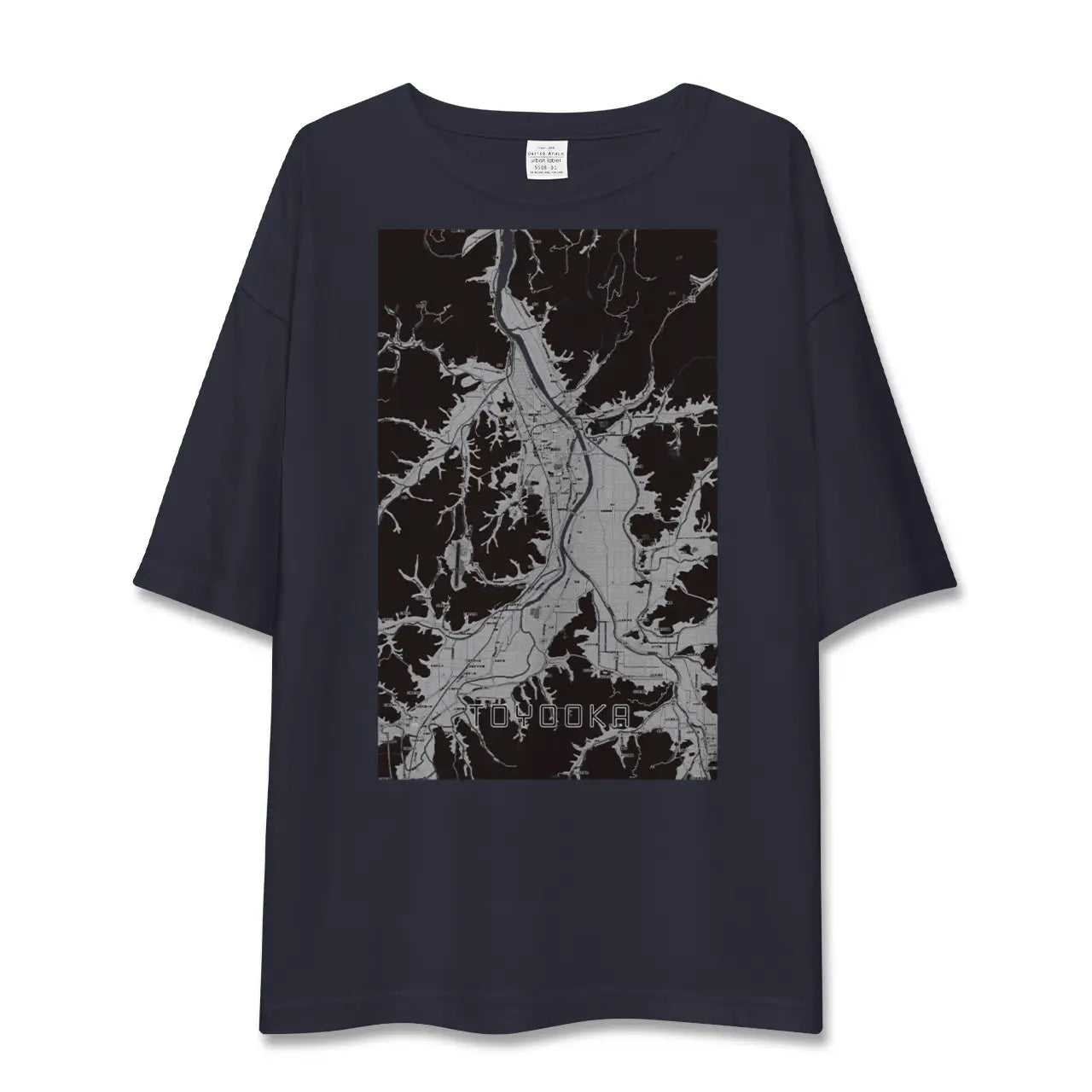 【豊岡(兵庫県)】地図柄ビッグシルエットTシャツ