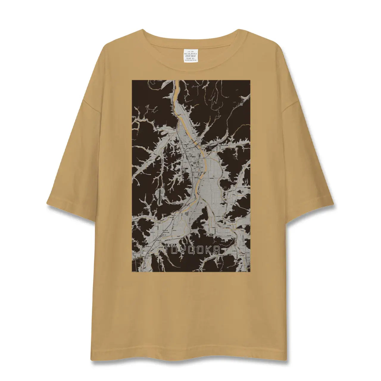 【豊岡(兵庫県)】地図柄ビッグシルエットTシャツ