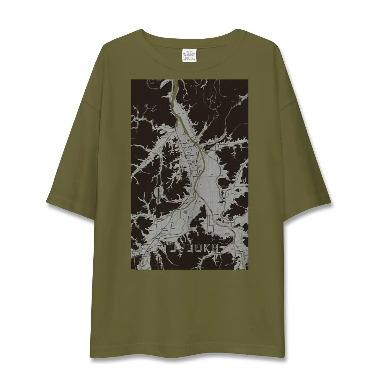 【豊岡(兵庫県)】地図柄ビッグシルエットTシャツ