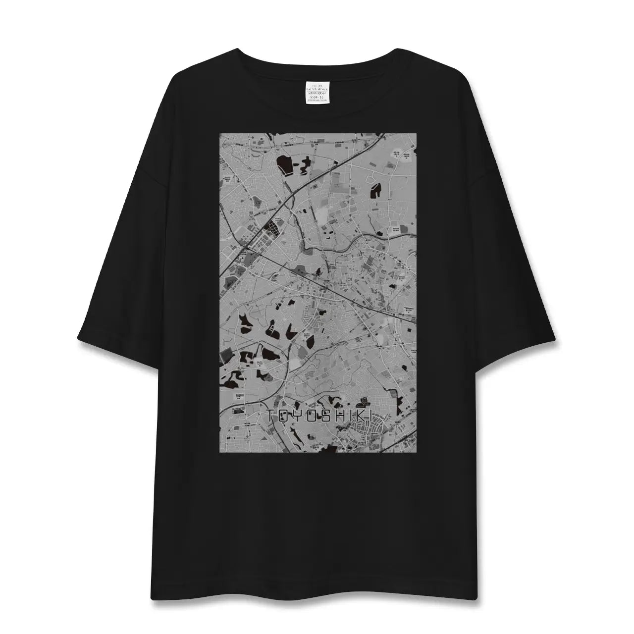 【豊四季(千葉県)】地図柄ビッグシルエットTシャツ