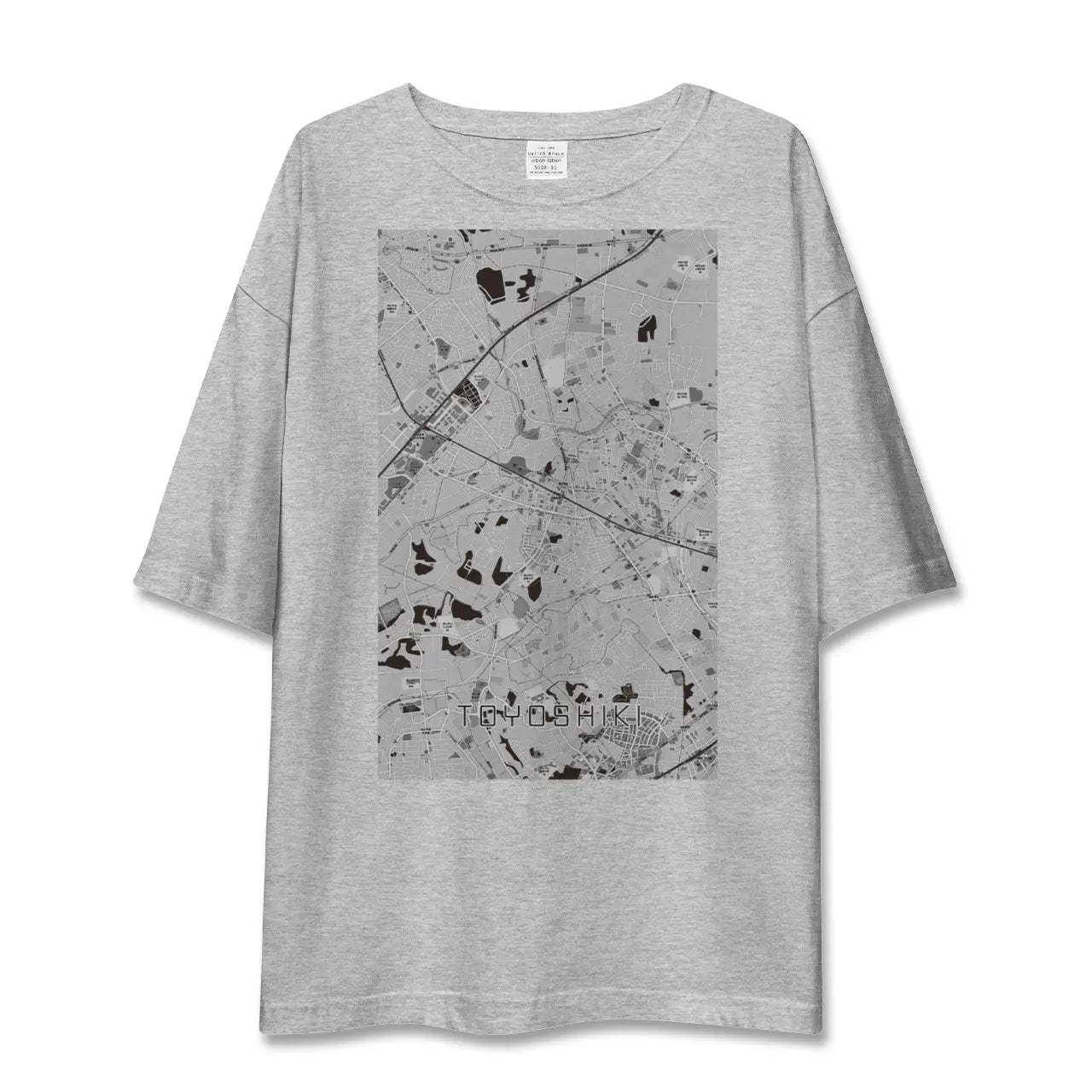 【豊四季(千葉県)】地図柄ビッグシルエットTシャツ