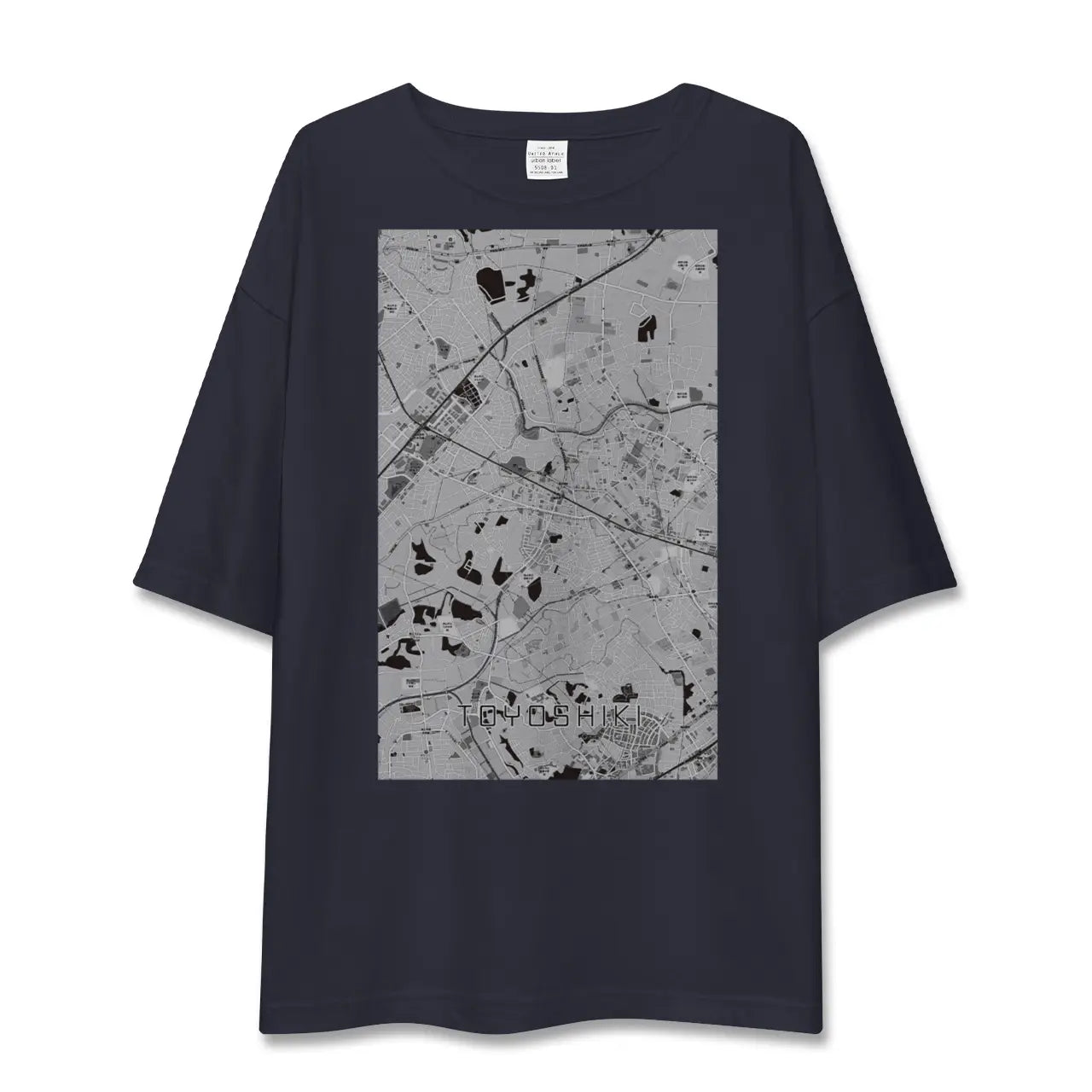 【豊四季(千葉県)】地図柄ビッグシルエットTシャツ