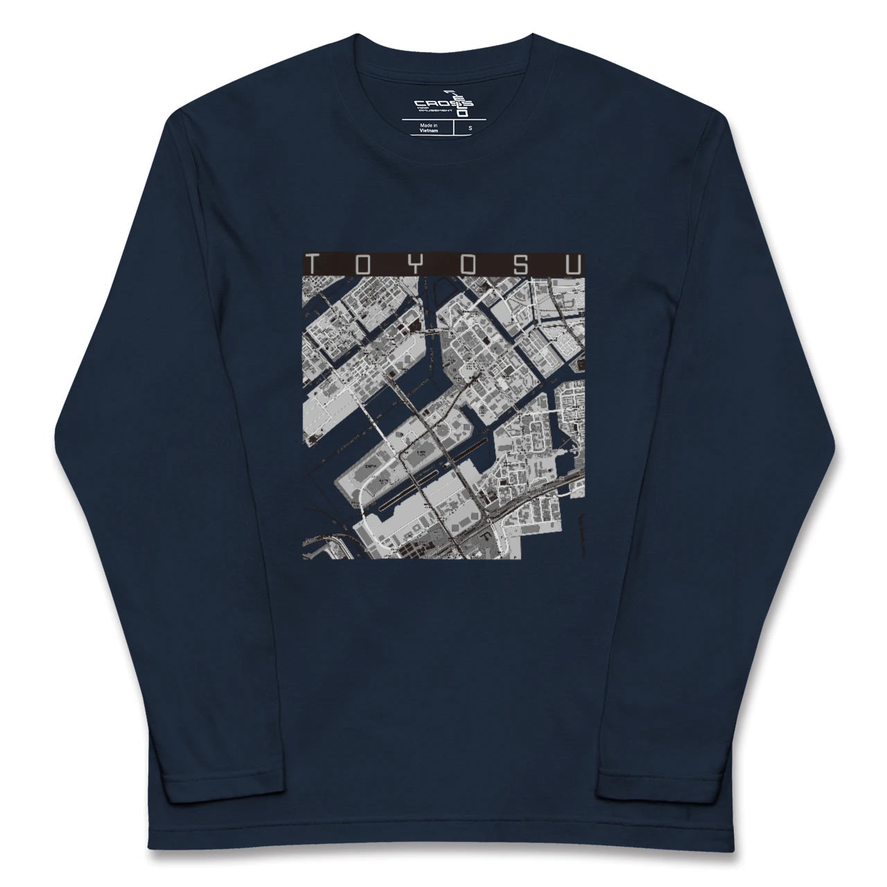 【豊洲(東京都)】地図柄ロングスリーブTシャツ