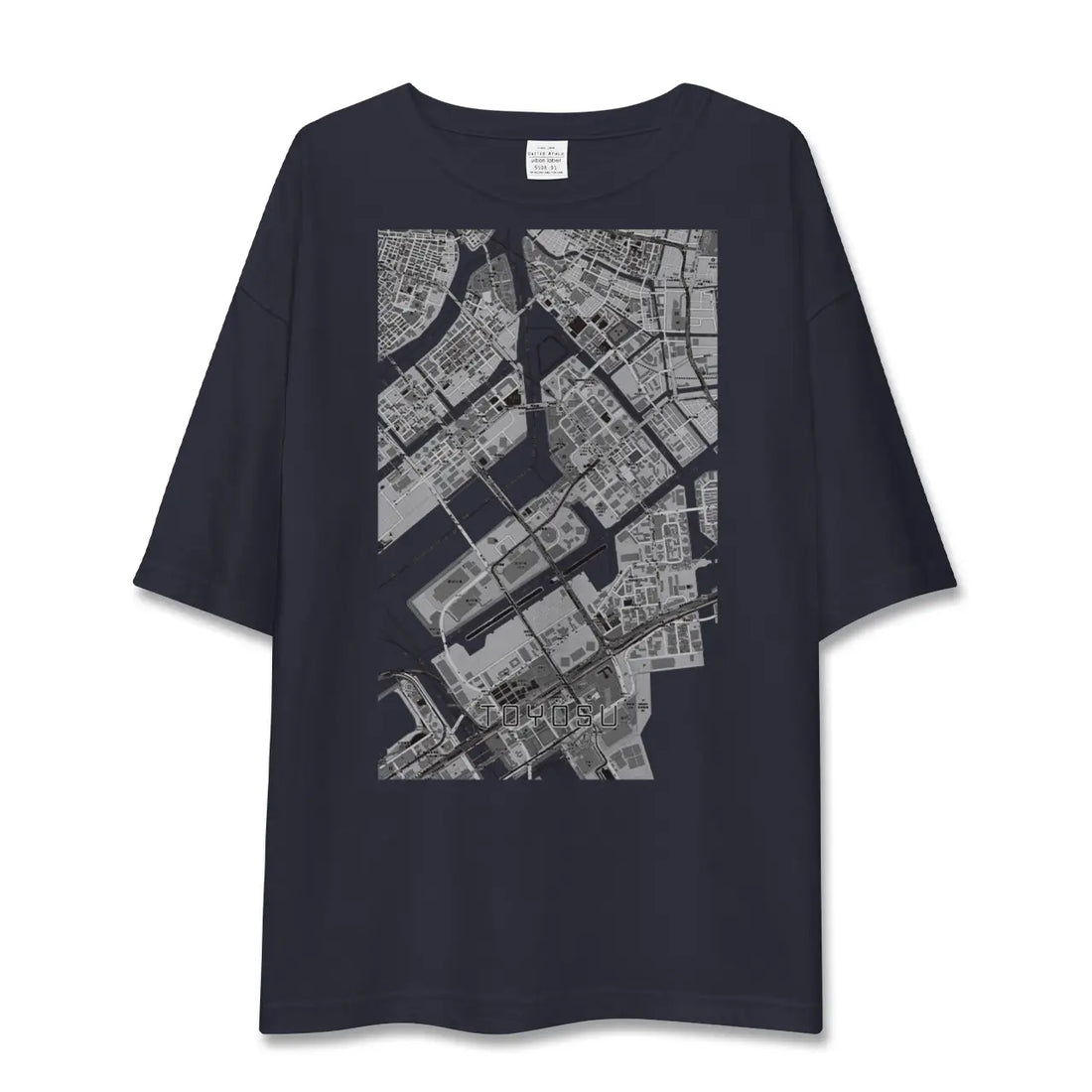 【豊洲(東京都)】地図柄ビッグシルエットTシャツ