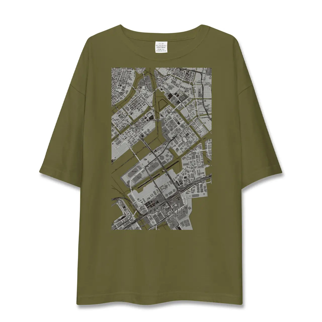 【豊洲(東京都)】地図柄ビッグシルエットTシャツ