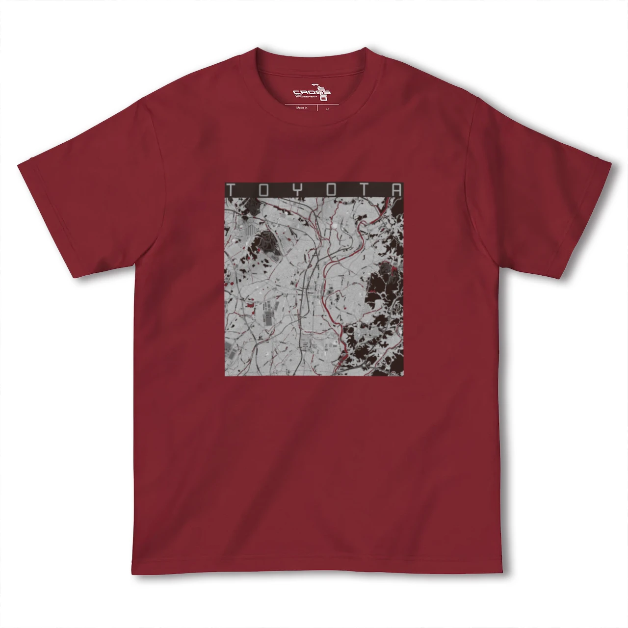 【豊田(愛知県)(愛知県)】地図柄ヘビーウェイトTシャツ