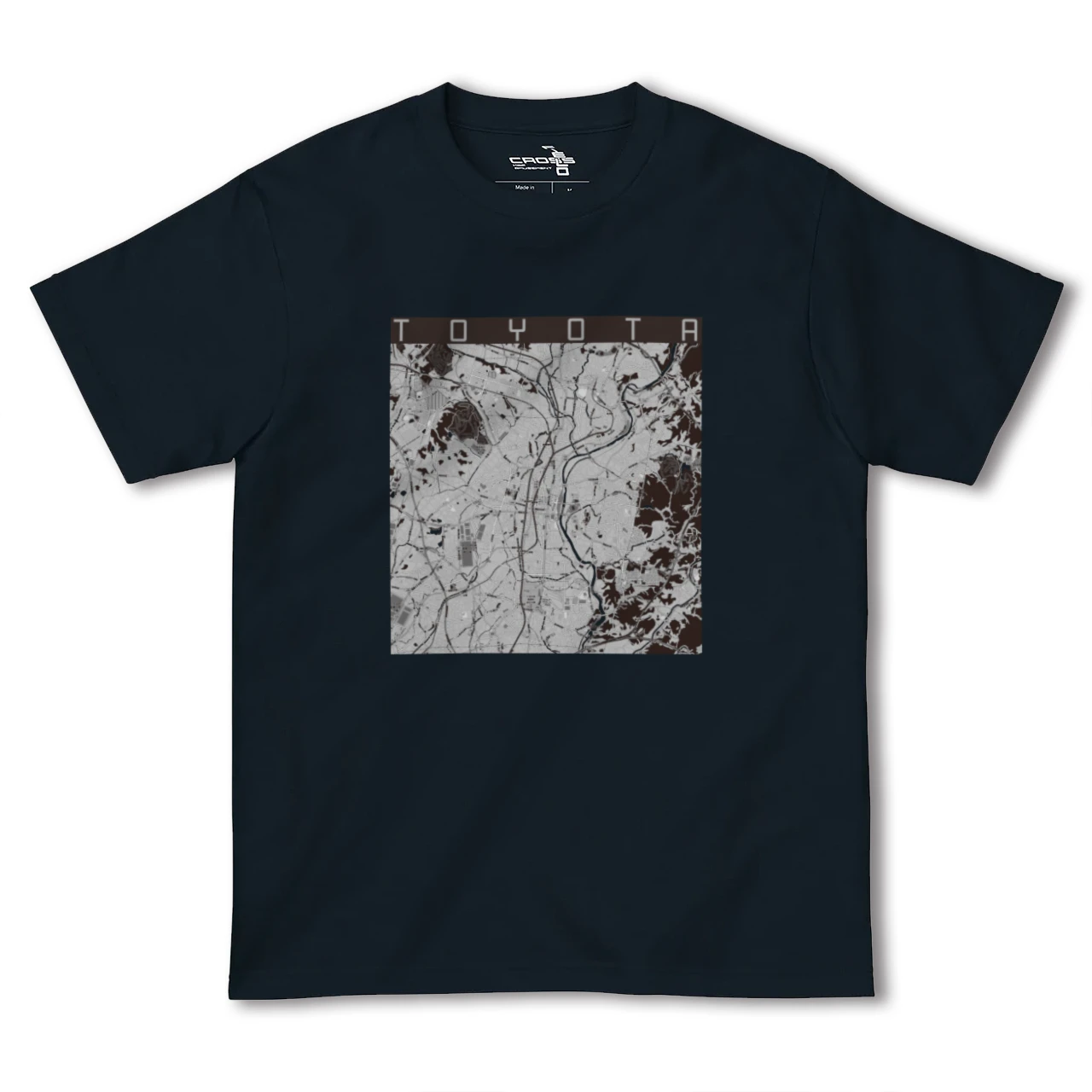 【豊田(愛知県)(愛知県)】地図柄ヘビーウェイトTシャツ