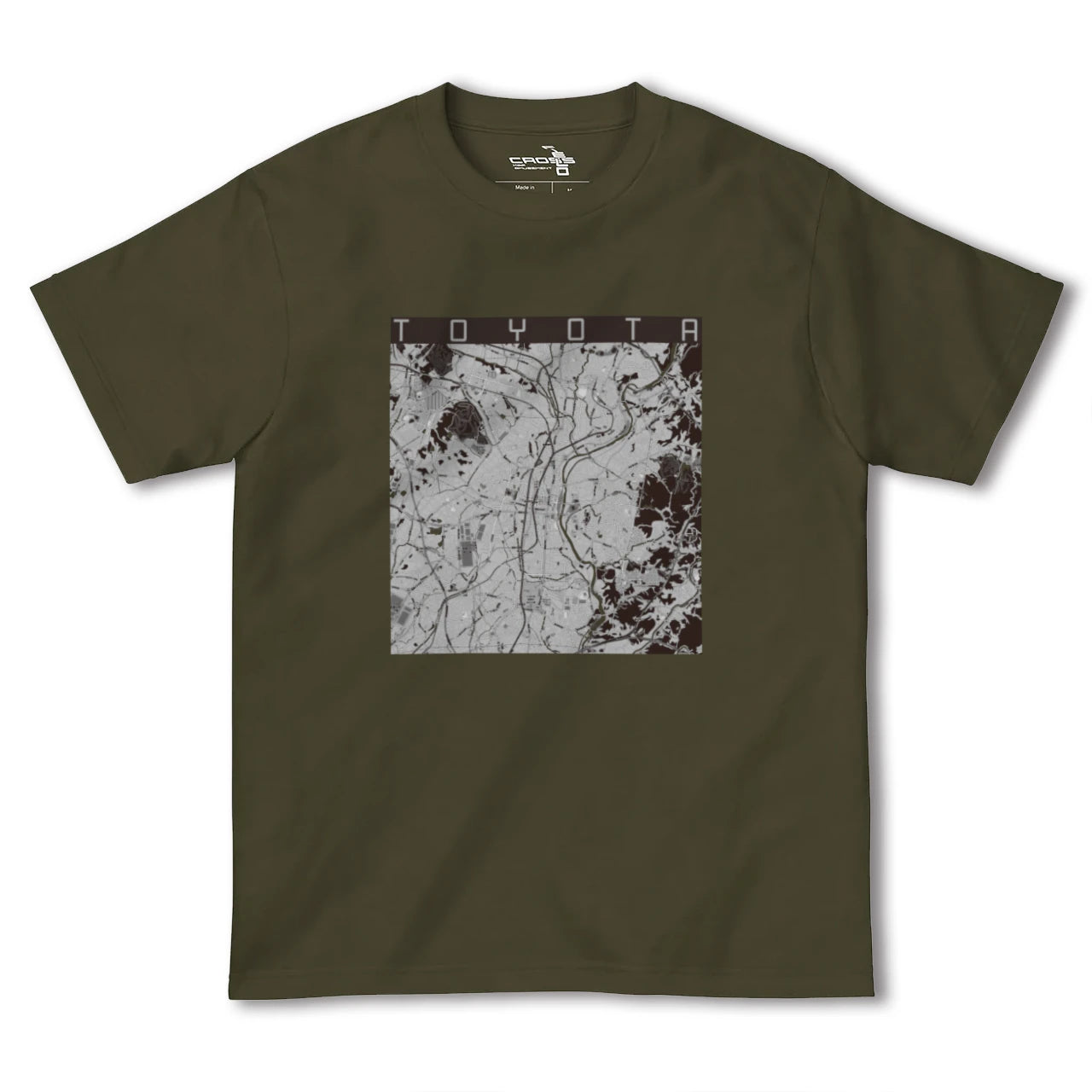 【豊田(愛知県)(愛知県)】地図柄ヘビーウェイトTシャツ