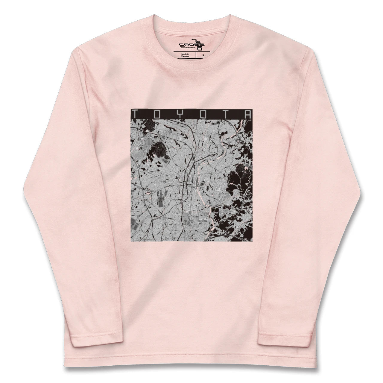 【豊田(愛知県)(愛知県)】地図柄ロングスリーブTシャツ