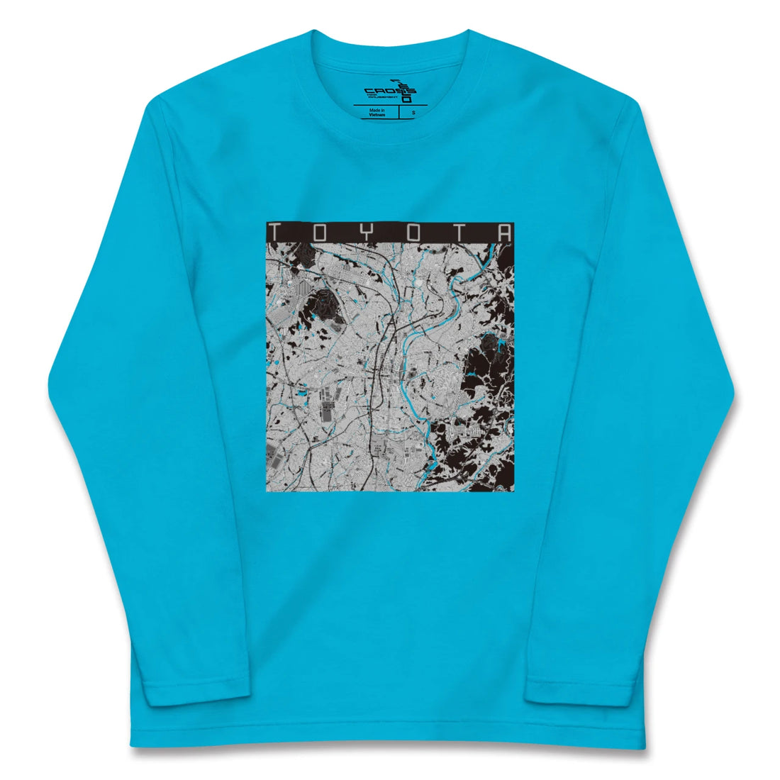 【豊田(愛知県)(愛知県)】地図柄ロングスリーブTシャツ